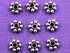 50 Pieces,Bali Sterling Silver Daisy Bead Spacer,(BA5109)